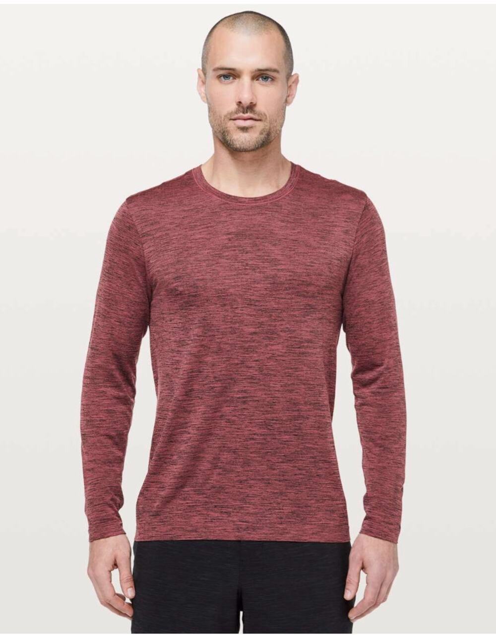 Lululemon Metal Vent Tech Surge Long Sleeve Obsidian / Brick Rose Size Small